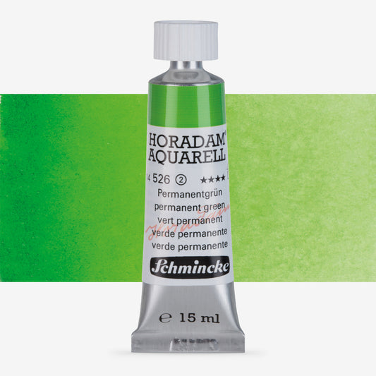 Schmincke Horadam Aquarell 15ml 526 Permanent Green