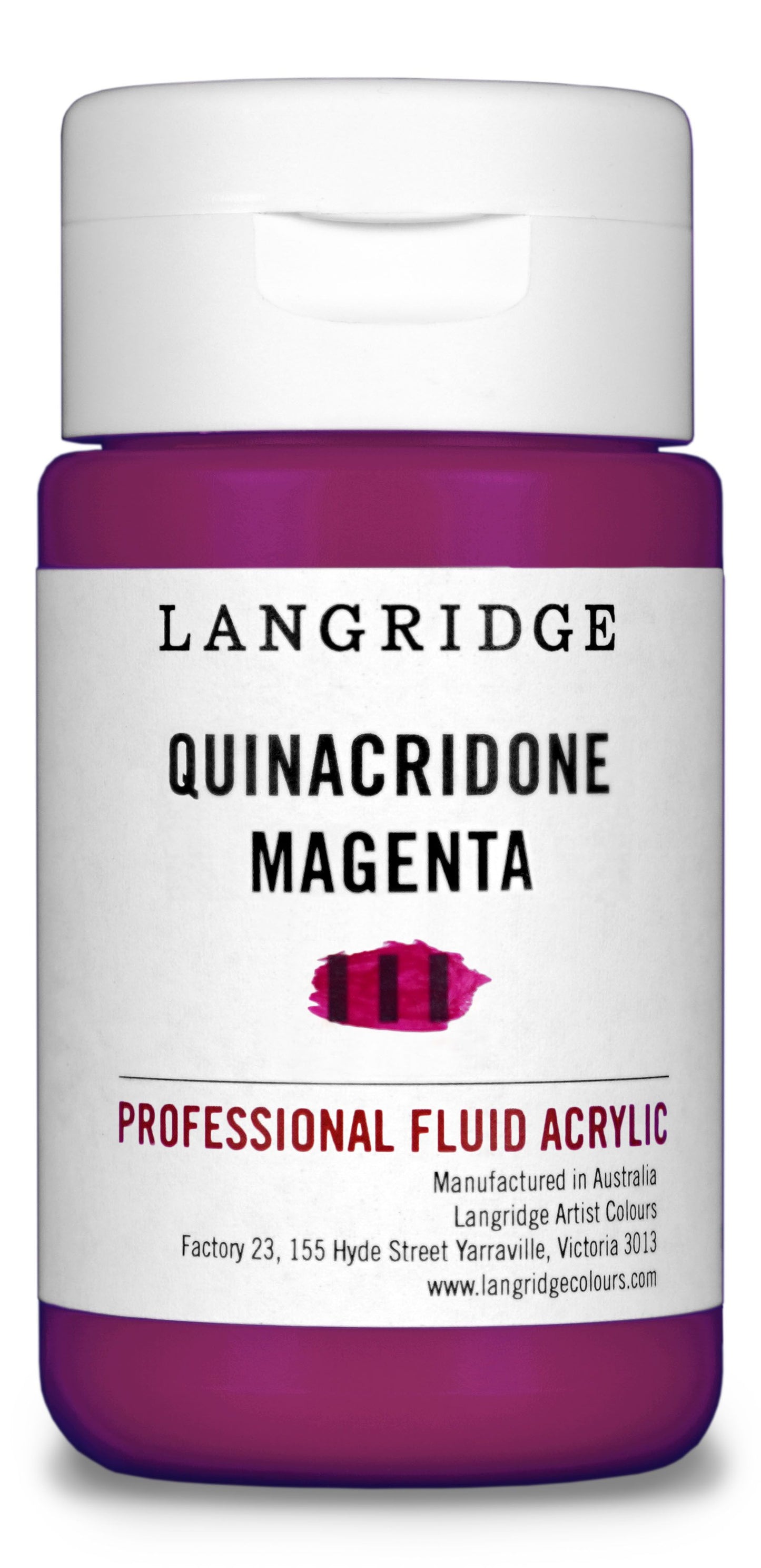 Langridge Fluid Acrylic 125ml Series 5 Quinacridone Magenta