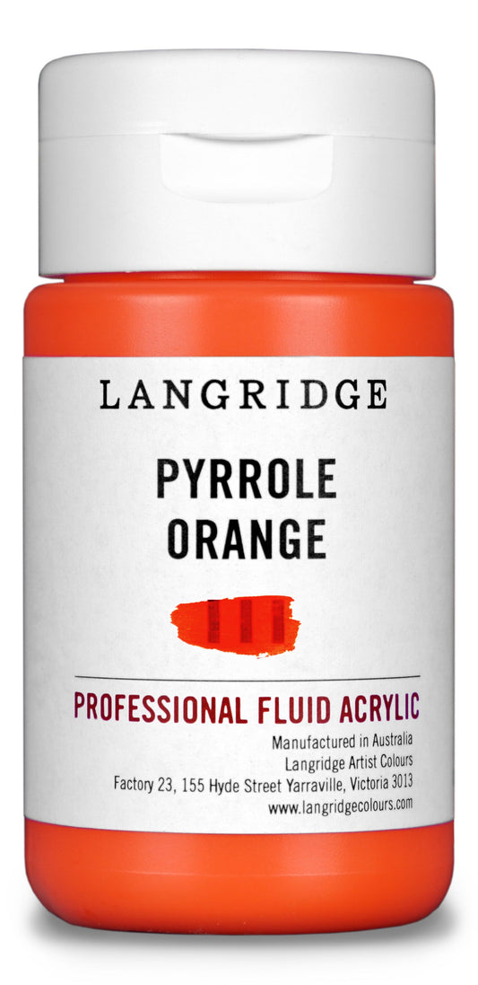 Langridge Fluid Acrylic 125ml Series 5 Pyrrole Orange