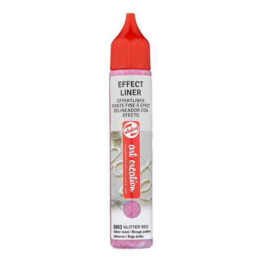 Talens Effect Liner 28ml Glitter Red 8903