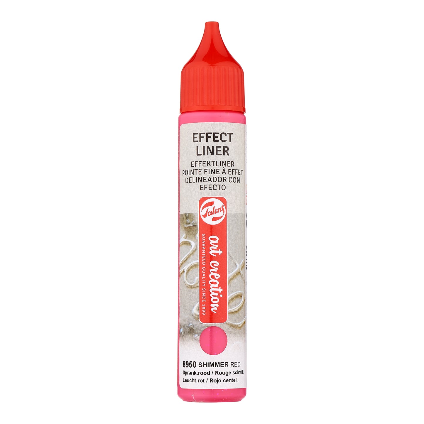 Talens Effect Liner 28ml Shimmer Red 8950