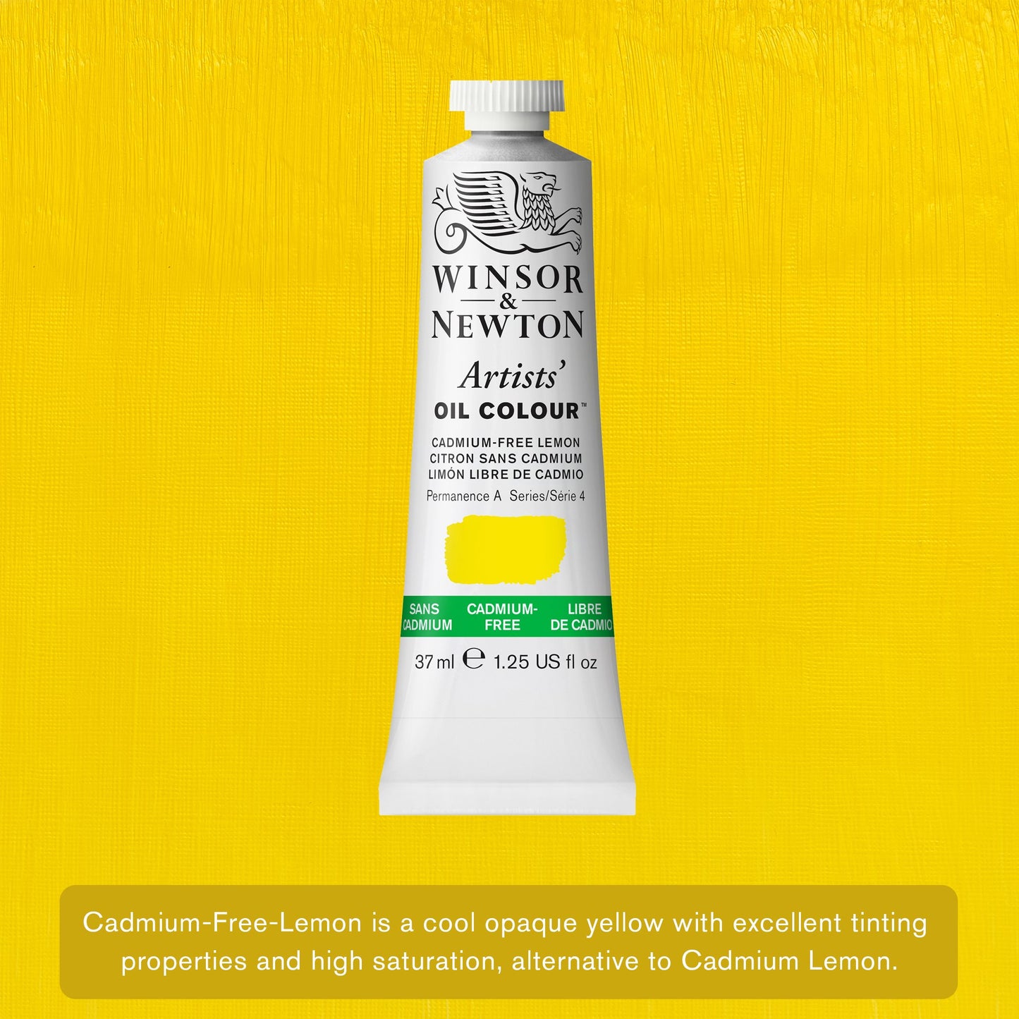 Winsor & Newton Artists' Oil 37ml Cadmium Free Lemon