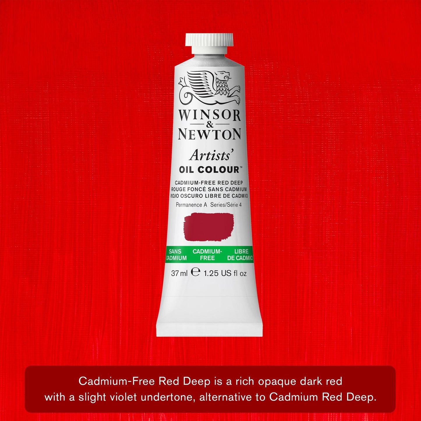 Winsor & Newton Artists' Oil 37ml Cadmium Free Red Deep