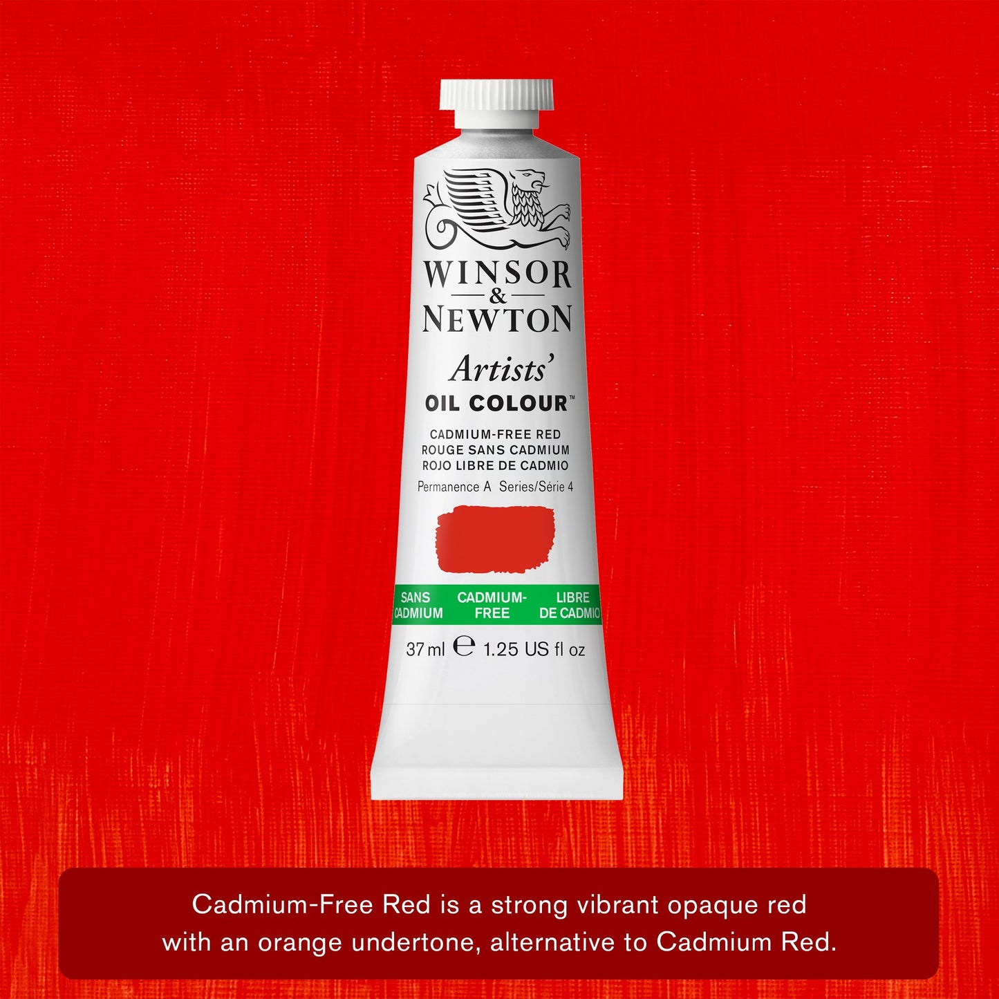 Winsor & Newton Artists' Oil 37ml Cadmium Free Red