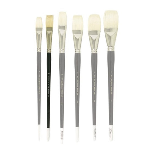 101F Art Basics Bristle Flat Size 10 - theartshop.com.au