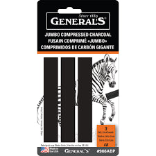 General's Jumbo Charcoal 966 Extra Soft Set 3