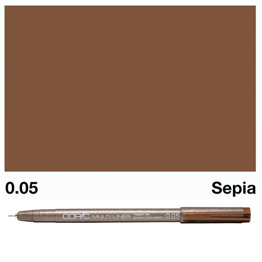 Sepia Copic Multi Liners 0.05mm
