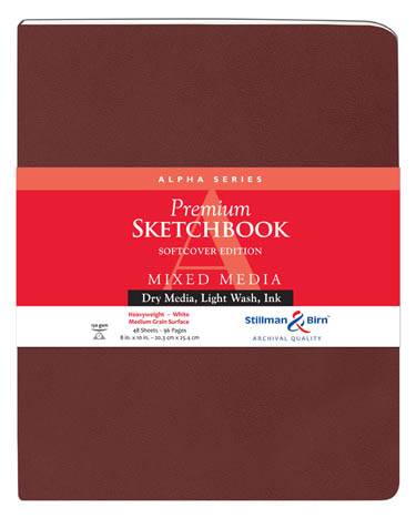Stillman & Birn Soft Alpha Cover 8 x 10" Portrait 92 Page White