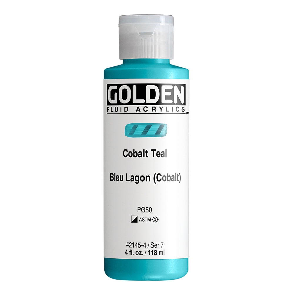 Golden Fluid Acrylic 118ml Cobalt Teal