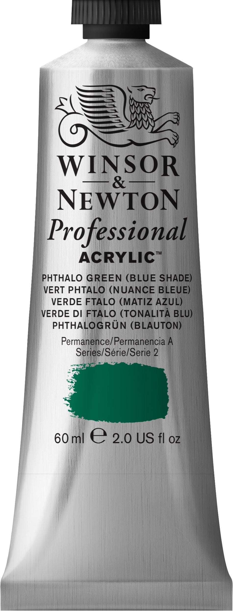 Winsor & Newton Professional Acrylic 60ml Phthalo Green Blue Shade