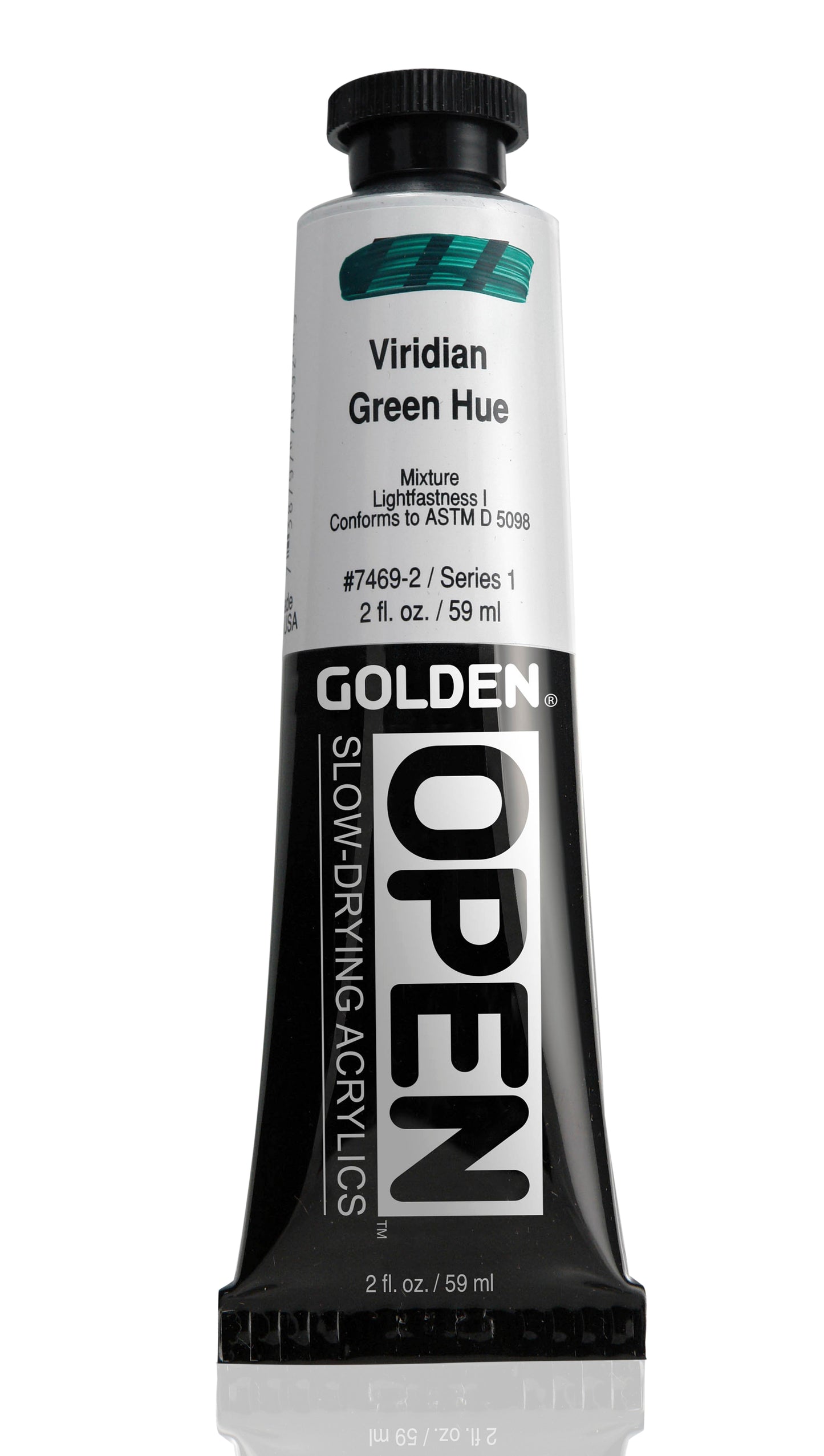 Golden Open Acrylics 59ml Viridian Green Hue