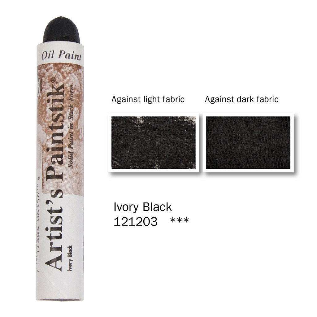Shiva Artists Oil Paintstik 03 Ivory Black (discontinued & online only)