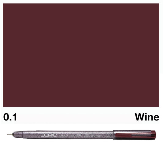Wine Copic Multi Liners 0.1mm