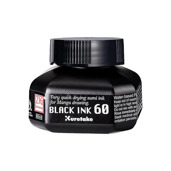 Zig Pigmented Black Ink 60ml