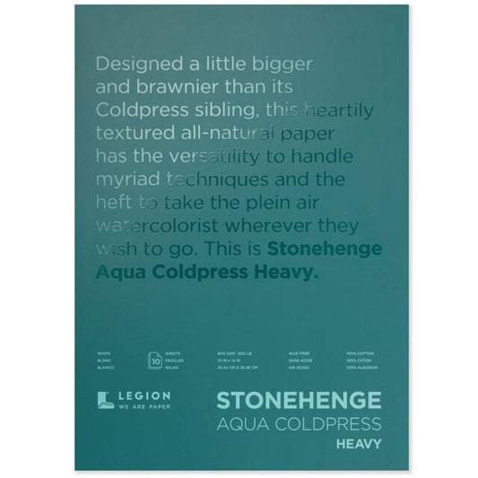 Stonehenge Aqua Block 600gsm 10 x 14" Cold Pressed