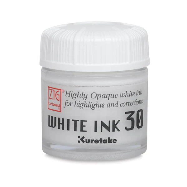Zig Pigmented White Ink 30ml