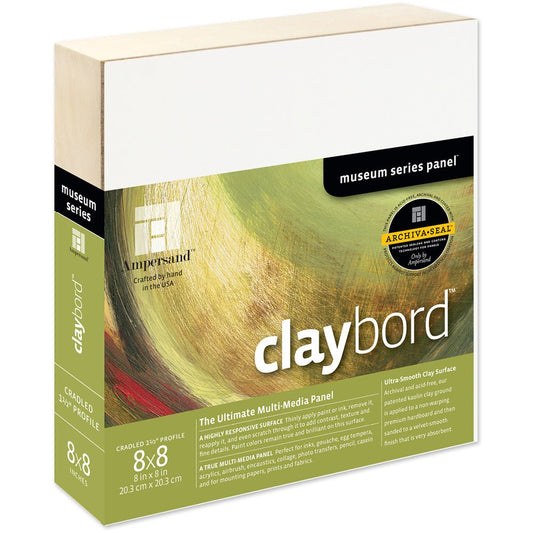 Ampersand Claybord 1.5" - 8 x 8" - theartshop.com.au