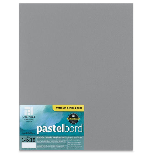 Ampersand Pastelbord 1/8" Depth 14 x 18" Grey - theartshop.com.au