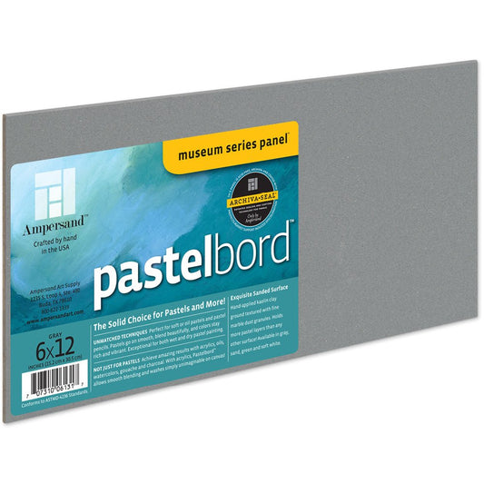 Ampersand Pastelbord 1/8" Depth 6 x 12" Grey - theartshop.com.au