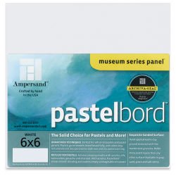 Ampersand Pastelbord 1/8" Depth 6 x 6" White - theartshop.com.au