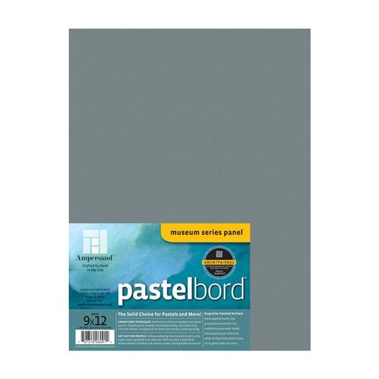 Ampersand Pastelbord 1/8" Depth 9 x 12" Grey - theartshop.com.au