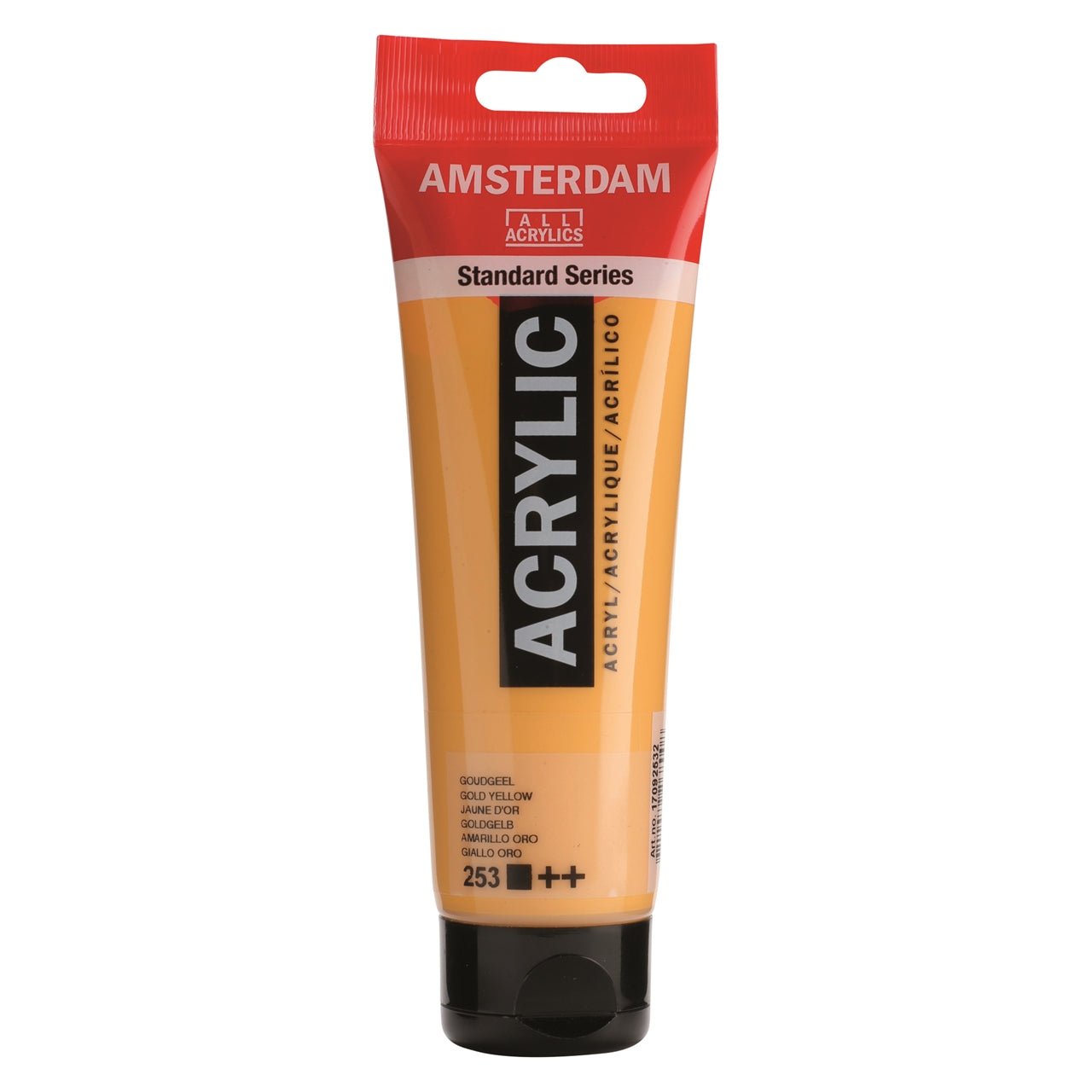 Amsterdam Acrylic 120ml 253 Gold Yellow - theartshop.com.au