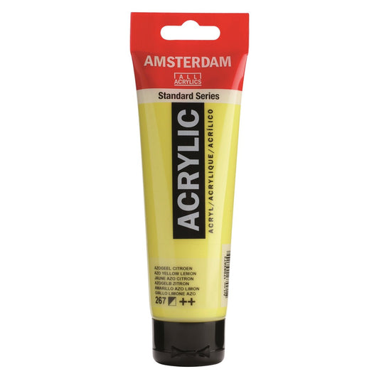 Amsterdam Acrylic 120ml 267 Azo Yellow Lemon - theartshop.com.au