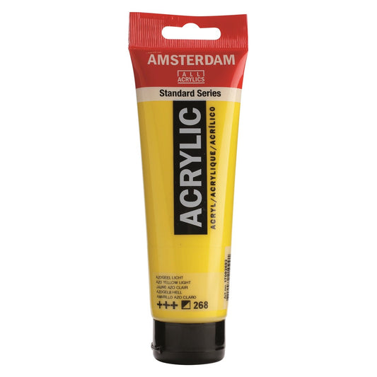 Amsterdam Acrylic 120ml 268 Azo Yellow Light - theartshop.com.au