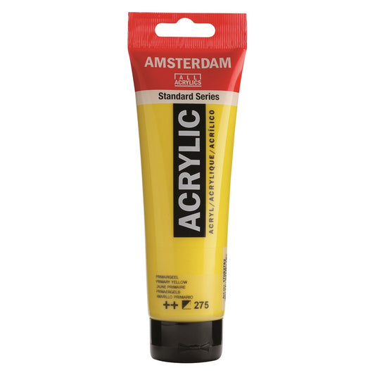 Amsterdam Acrylic 120ml 275 Primary Yellow - theartshop.com.au