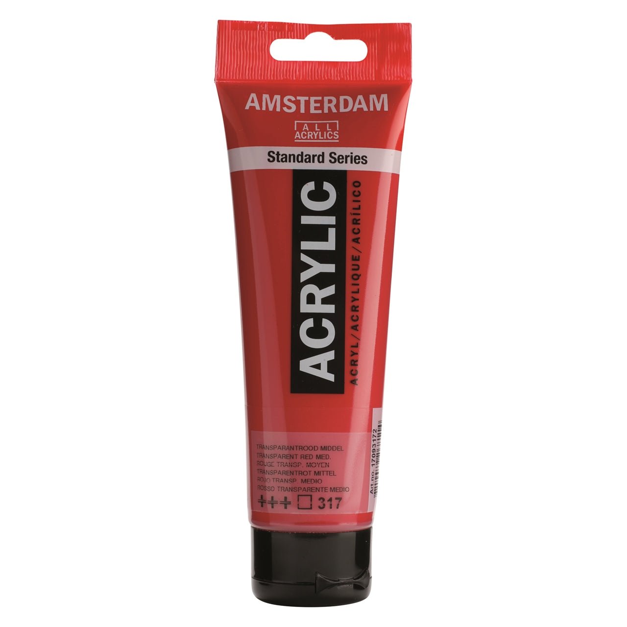 Amsterdam Acrylic 120ml 317 Transparent Red Medium - theartshop.com.au