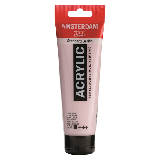 Amsterdam Acrylic 120ml 361 Light Rose - theartshop.com.au