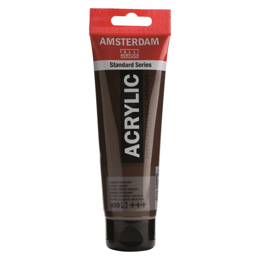 Amsterdam Acrylic 120ml 409 Burnt Umber - theartshop.com.au