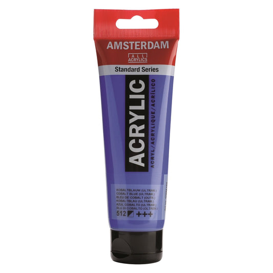 Amsterdam Acrylic 120ml 512 Cobalt Blue Ultramarine - theartshop.com.au