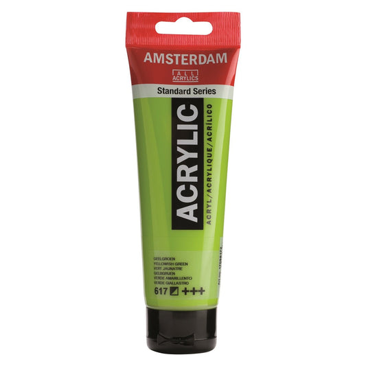 Amsterdam Acrylic 120ml 617 Yellowish Green - theartshop.com.au