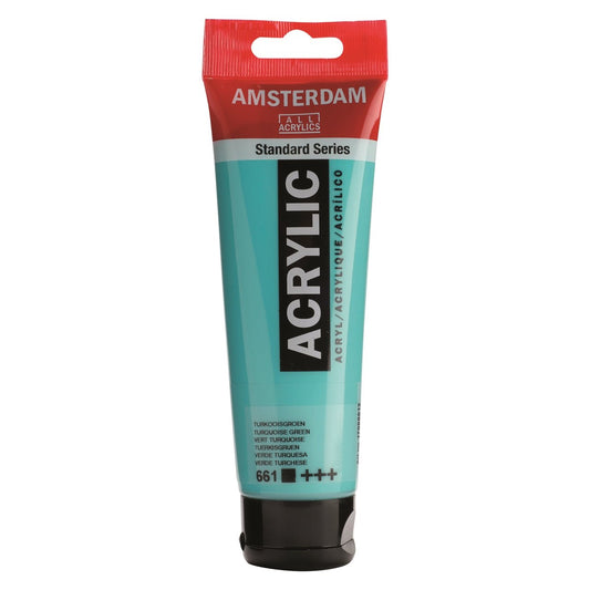 Amsterdam Acrylic 120ml 661 Turquoise Green - theartshop.com.au