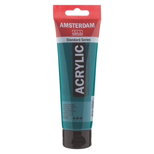 Amsterdam Acrylic 120ml 675 Phthalo Green - theartshop.com.au