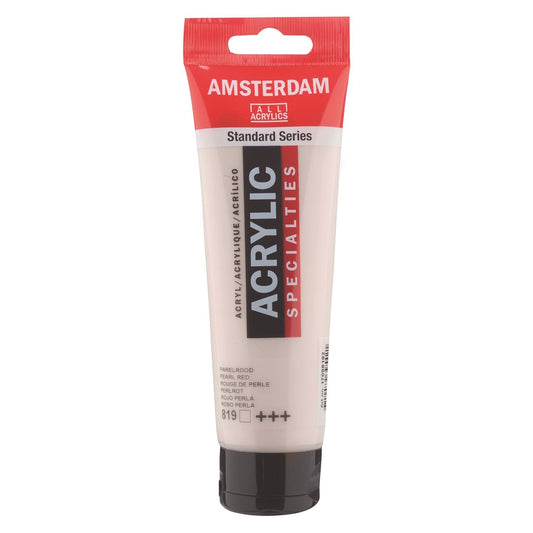 Amsterdam Acrylic 120ml 819 Pearl Red - theartshop.com.au