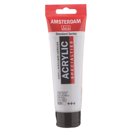 Amsterdam Acrylic 120ml 820 Pearl Blue - theartshop.com.au