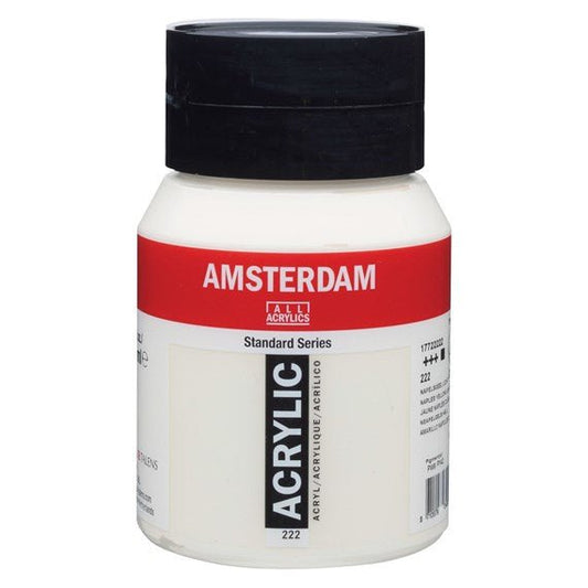 Amsterdam Acrylic 500ml 222 Naples Yellow Light - theartshop.com.au