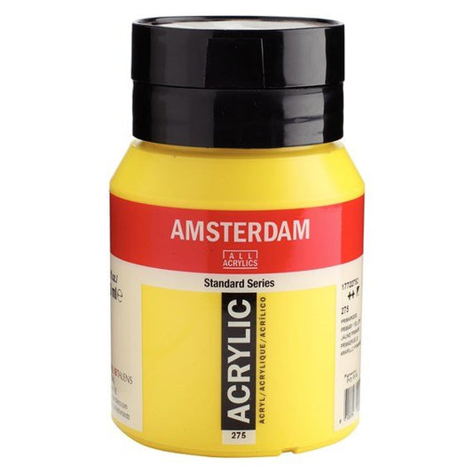 Amsterdam Acrylic 500ml 275 Primary Yellow - theartshop.com.au