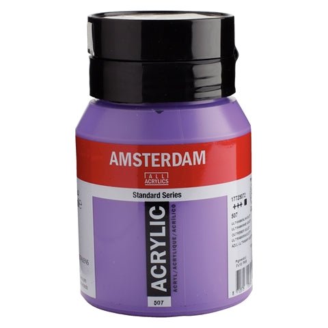 Amsterdam Acrylic 500ml 507 Ultramarine Violet - theartshop.com.au