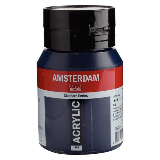 Amsterdam Acrylic 500ml 566 Prussian Blue (Phthalo) - theartshop.com.au