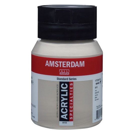 Amsterdam Acrylic 500ml 815 Pewter - theartshop.com.au