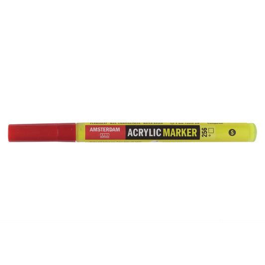 Amsterdam Acrylic Marker 256 Reflex Yellow - Small 2mm Round Nib - theartshop.com.au