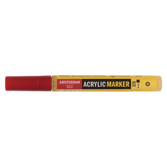 Amsterdam Acrylic Marker 275 Primary Yellow - Medium 4mm Round Nib - theartshop.com.au