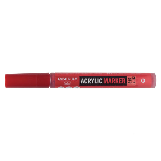 Amsterdam Acrylic Marker 315 Pyrrole Red - Medium 4mm Round Nib - theartshop.com.au
