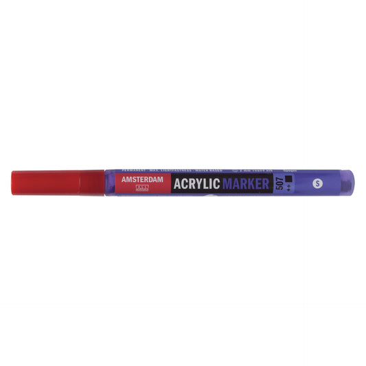 Amsterdam Acrylic Marker 507 Ultramarine Violet - Small 2mm Round Nib - theartshop.com.au