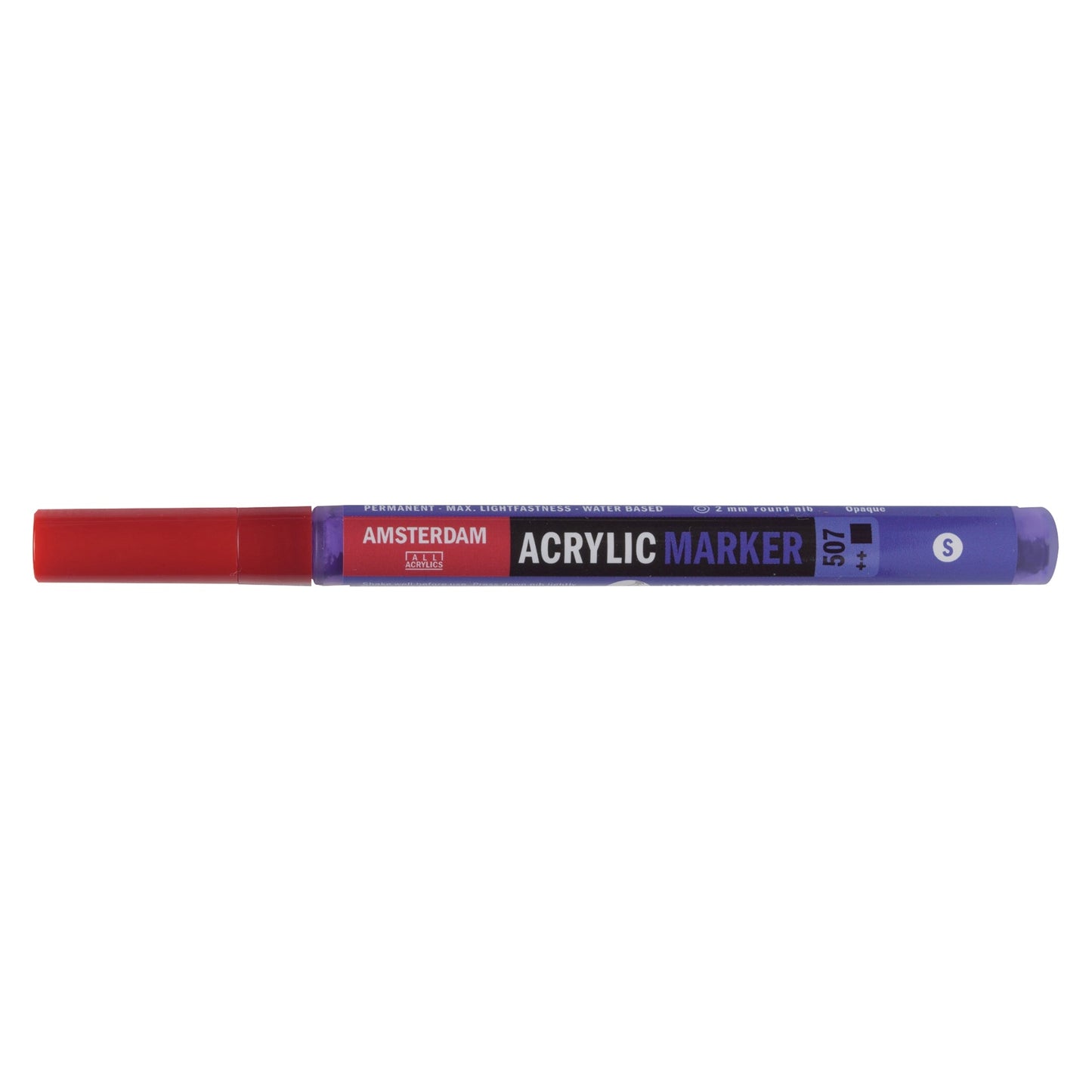 Amsterdam Acrylic Marker 507 Ultramarine Violet - Small 2mm Round Nib - theartshop.com.au