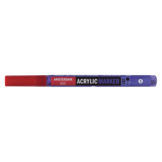 Amsterdam Acrylic Marker 507 Ultramarine Violet - Small 2mm Round Nib - theartshop.com.au