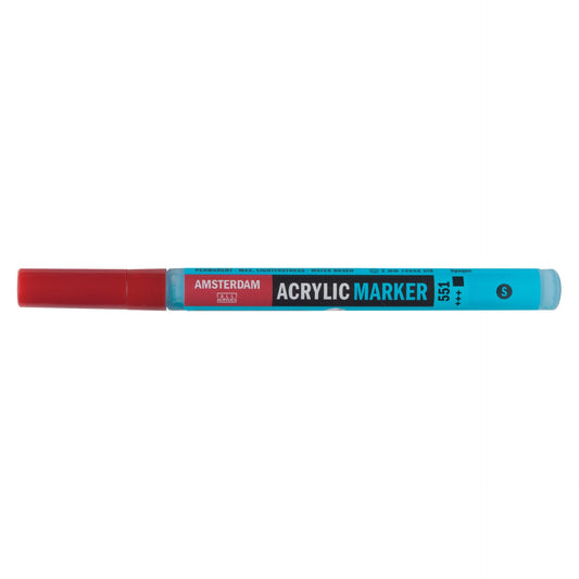 Amsterdam Acrylic Marker 551 Sky Blue Light - Small 2mm Round Nib - theartshop.com.au
